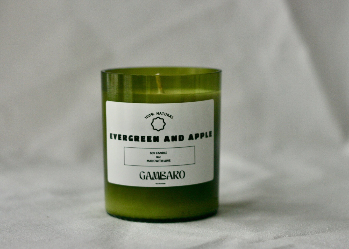 Gambaro Candle 8oz, Evergreen & Apple