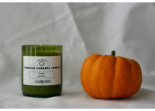 Gambaro Candle 8oz, Pumpkin Caramel Crunch,